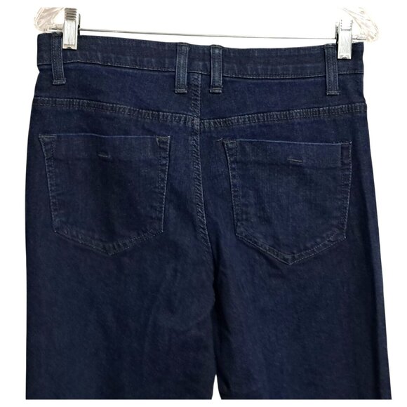 Merona Womens Dark Wash Straight Leg Stretch Jeans Size 10R Cotton Blend - Picture 8 of 11